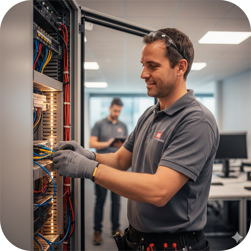 DK Techniek aan het werk